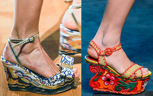 Как и с чем носят обувь на платформе?