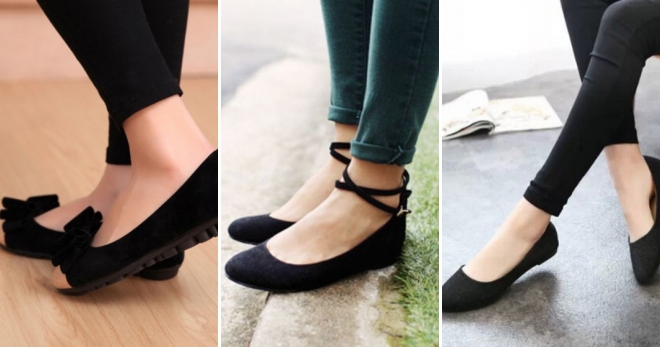 Черные балетки – с чем носить и как создать модный образ?