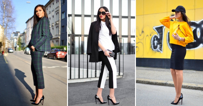 Черные туфли-лодочки – с чем носить и как создавать стильные образы?