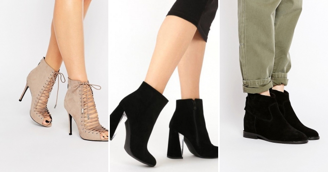 Замшевые ботильоны – с чем носить и как создавать стильные образы?