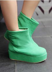 женские ботинки на платформе