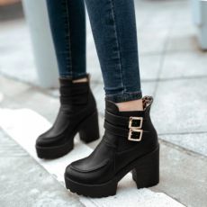 ботинки на платформе и толстом каблуке