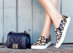 женские слипоны на толстой подошве