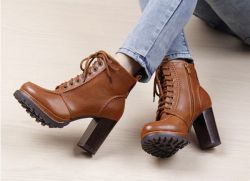 ботинки на толстом каблуке