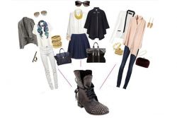 С чем носить грубые сапоги