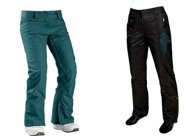 женские утепленные брюки1