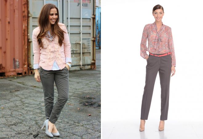 туфли к серым брюкам