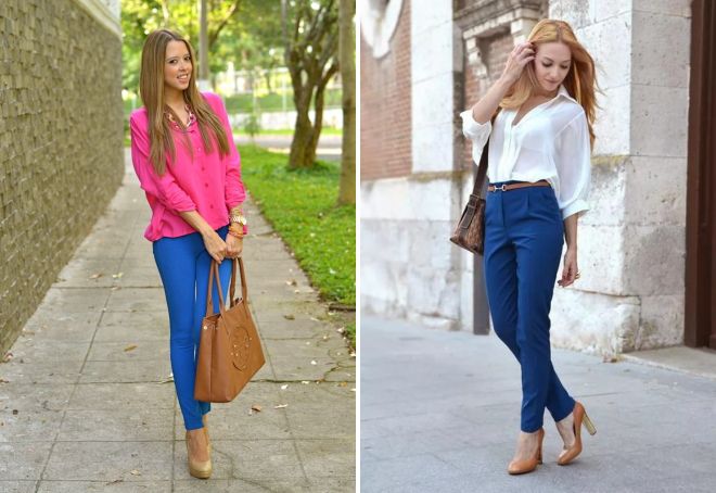 брюки с туфлями сочетания