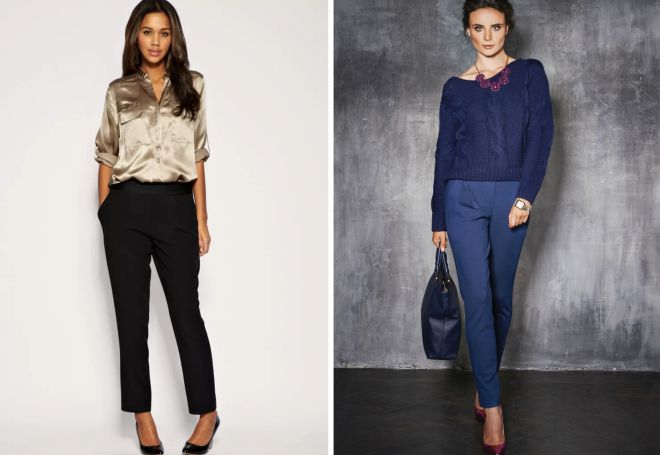 брюки и туфли лодочки