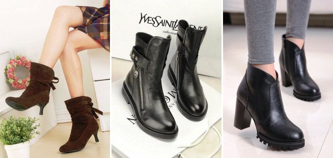 короткие сапоги 2018