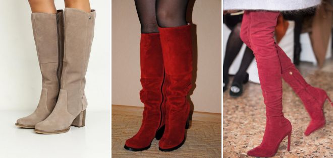 замшевые сапоги 2018
