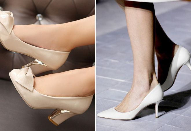 туфли лодочки на среднем каблуке