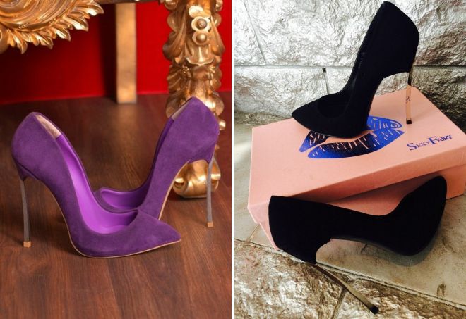 туфли лодочки на шпильке