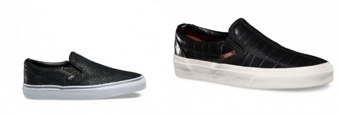 черные слипоны vans