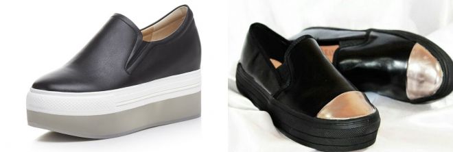 высокие черные слипоны