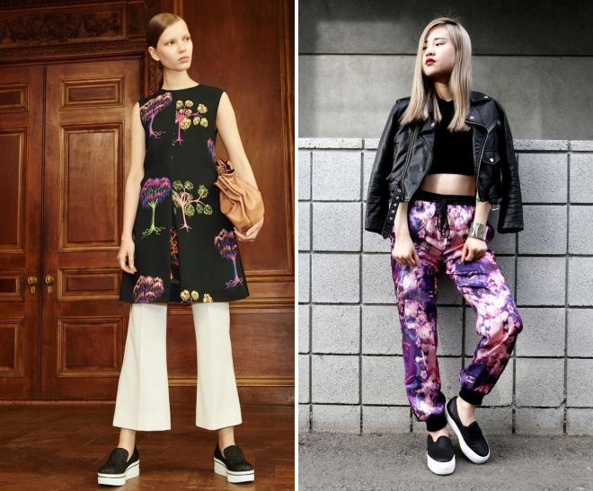 с чем носить черные слипоны 2017