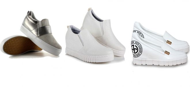 женские слипоны на шнурках