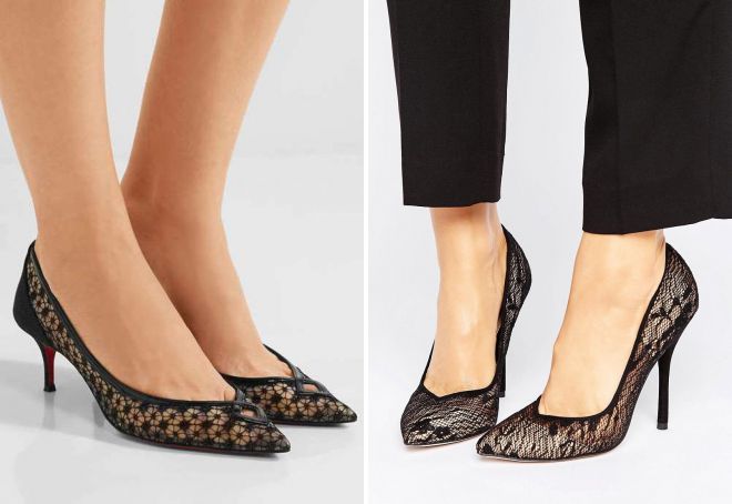 классические черные лодочки