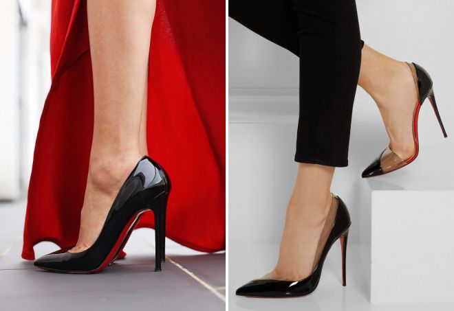 черные лодочки лабутены