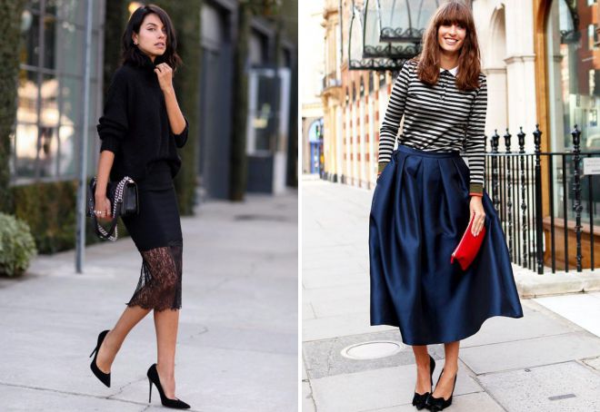 с чем носить черные лодочки