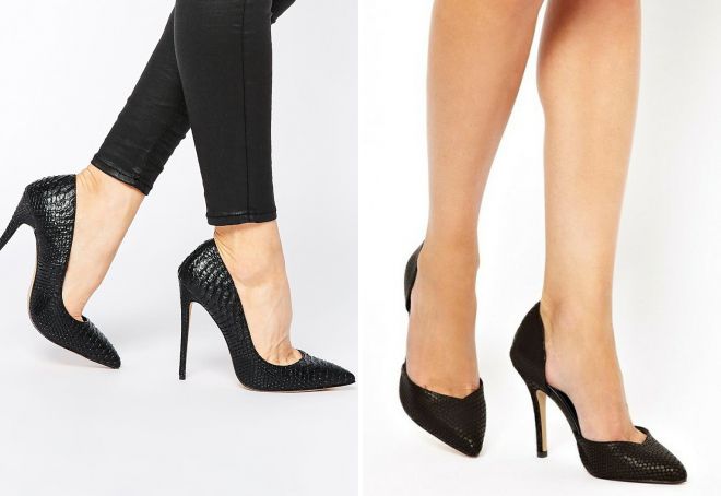 туфли лодочки черного цвета