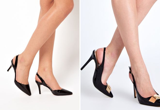 черные туфли лодочки