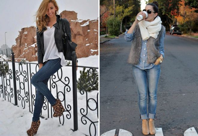 стильные замшевые ботильоны