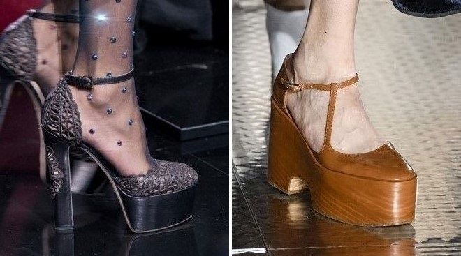 туфли на платформе с ремешком 2018 туфли на платформе с ремешком 2018