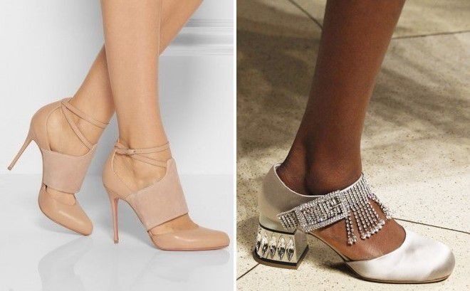 бежевые туфли на каблуке с ремешком 2018 бежевые туфли на каблуке с ремешком 2018