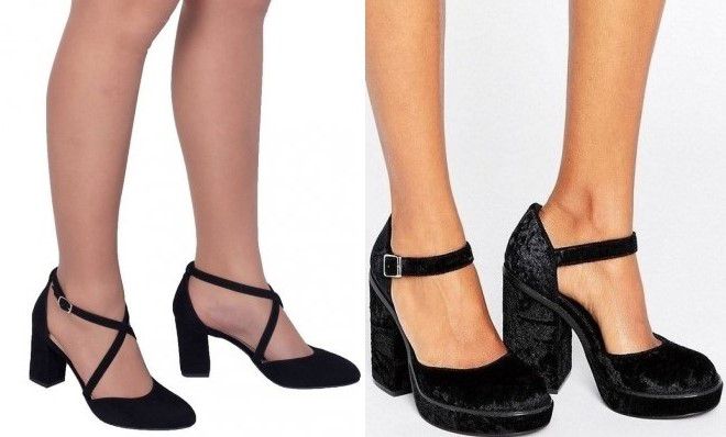 туфли на широком каблуке с ремешком туфли на широком каблуке с ремешком