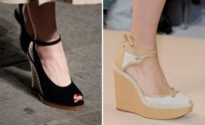 туфли на танкетке с ремешком туфли на танкетке с ремешком