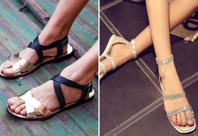 босоножки без каблука 2017