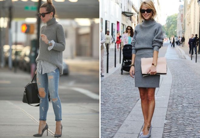 туфли серого цвета