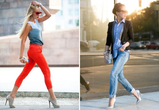 серые туфли на каблуке