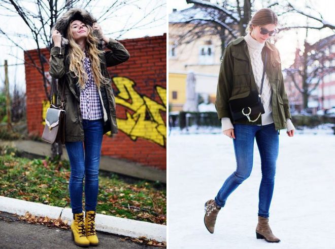 с чем носить замшевые ботинки