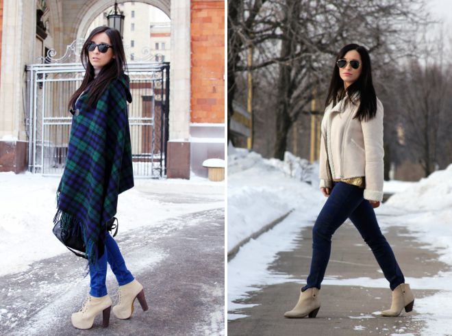 зимние женские замшевые ботинки