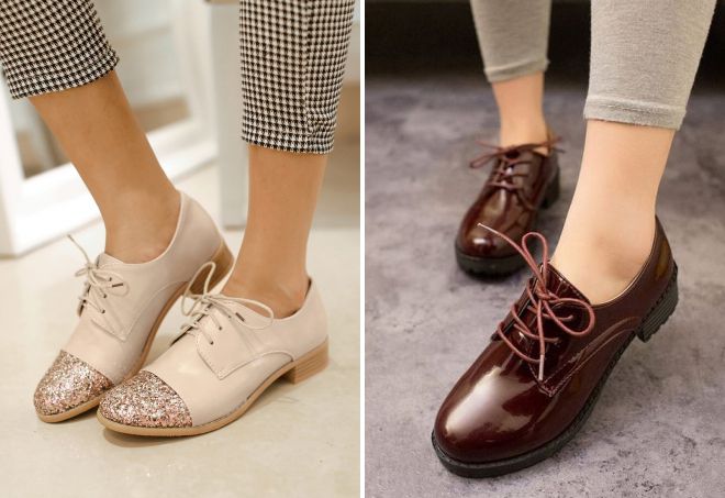 женские ботинки оксфорды