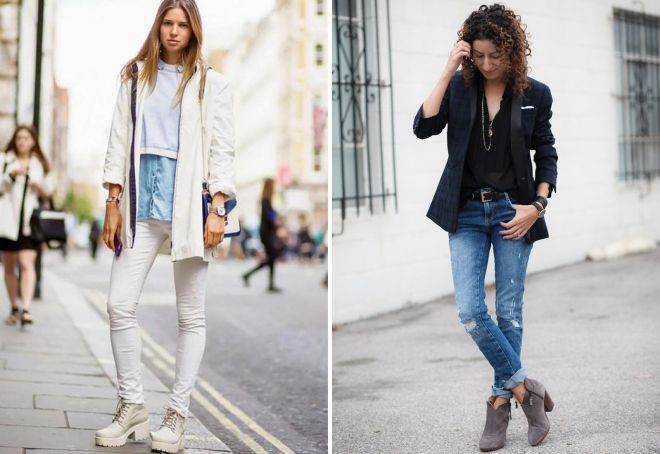 туфли на низком толстом каблуке