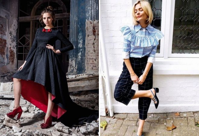 женские туфли на толстом каблуке