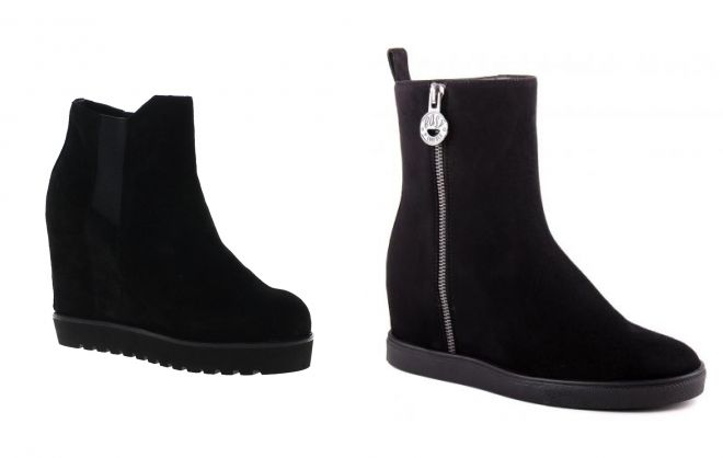 ботинки на скрытой танкетке