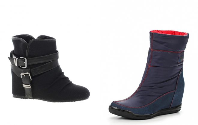 модные ботинки на танкетке