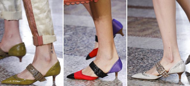  классические туфли на низком каблуке