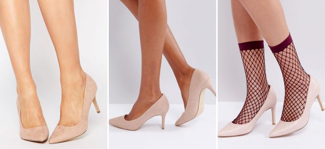  женские классические туфли на среднем каблуке