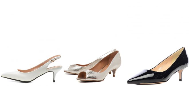 женские классические туфли на низком каблуке