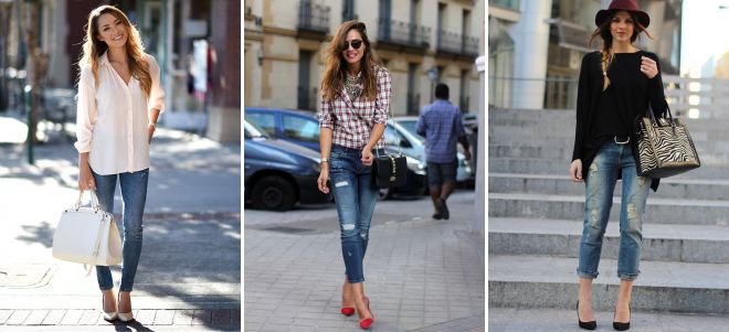 джинсы с классическими туфлями