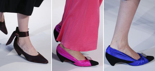  классические туфли на низком каблуке