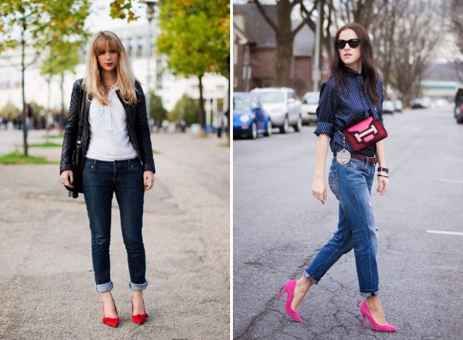 джинсы с лодочками