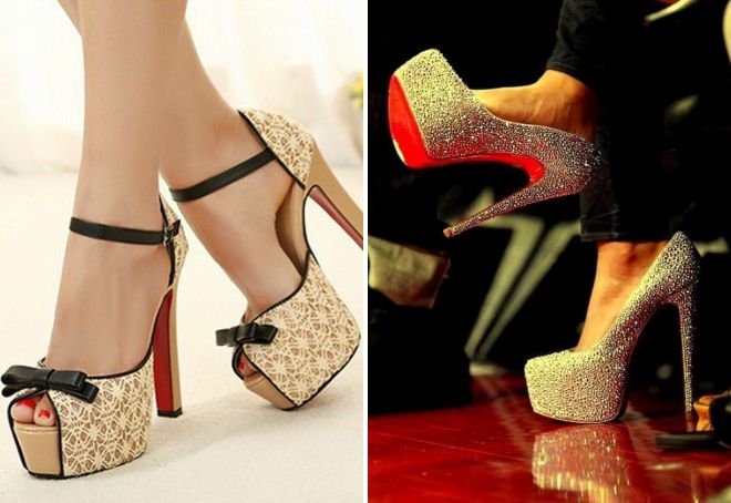 красивые туфли на платформе