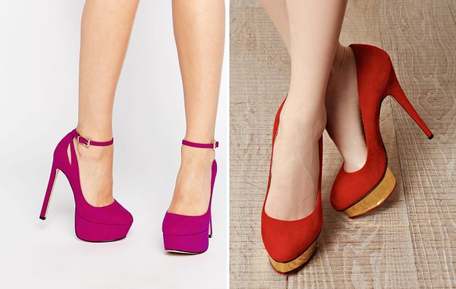 красивые туфли на платформе