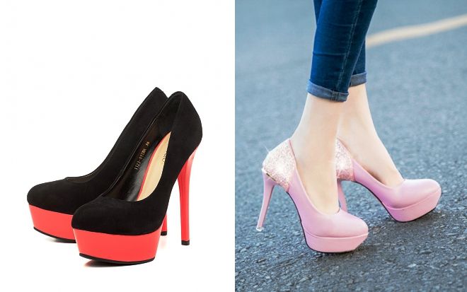 красивые туфли на высоком каблуке